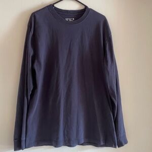 Men's Carhartt Navy Blue Long Sleeve Shirt- Loose Fit.